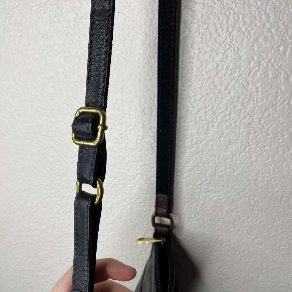 Fossil Black Crossbody Small Leather Bag - Picture 5 of 10